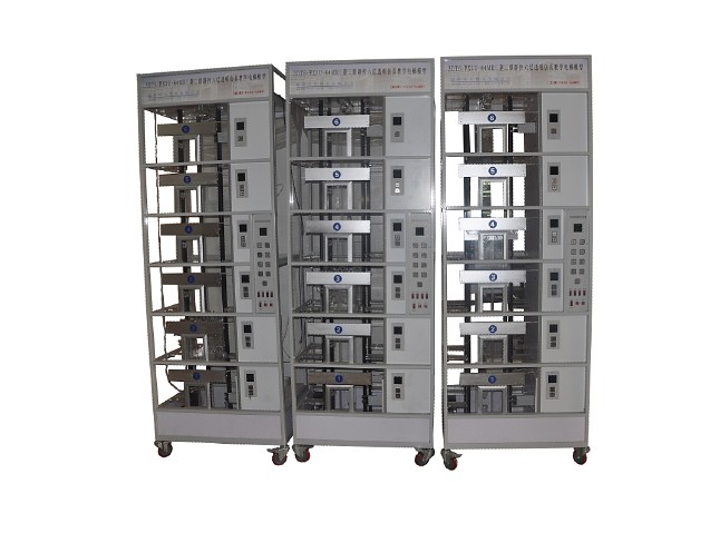 3DT6-FX3U-64MR三菱三联群控六层透明仿真教学电梯模型